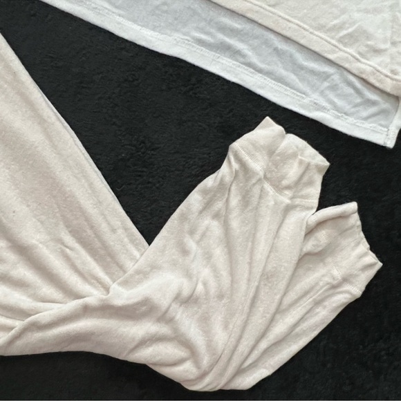 Jaclyn Intimates Soft Vanilla Buttery Top Bottoms PJ Jogger Set Loungewear LRGE - Picture 3 of 7